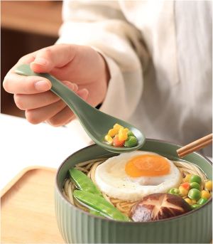 керамична лъжица за сервиране на сосове 14,2 см Nordic Green, Beige, Gray