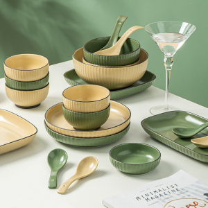 керамична лъжица за сервиране на сосове 14,2 см Nordic Green, Beige, Gray