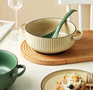 керамична лъжица за сервиране 22,6 см Nordic Green, Beige, Light Green