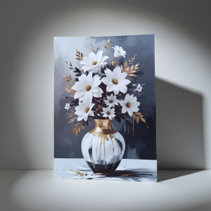 картина Ваза с цветя, канава 70 х 50 см