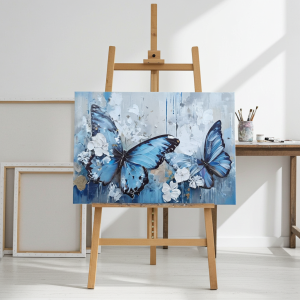 картина Пеперуди с цветя, канава 70 х 50 см