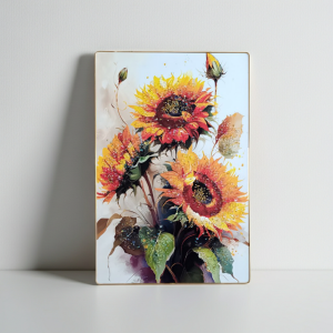 Картина с рамка Слънчогледи Art Crystal 40 х 60 см