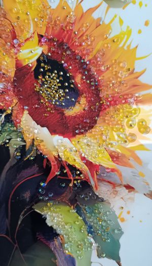 Картина с рамка Слънчогледи Art Crystal 40 х 60 см