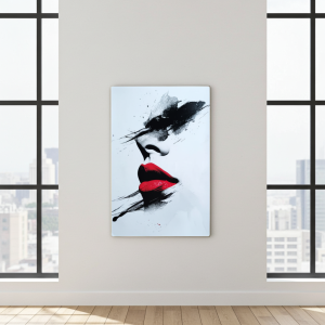 картина с рамка Абстрактни устни 40 х 60 см