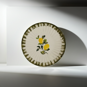 керамична десертна чиния Lemons 21,5 см