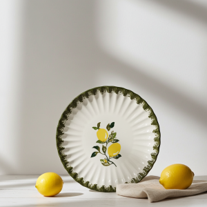 керамична дълбока чиния Lemons 21,5 х 4.5 см