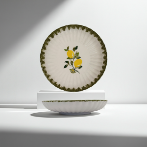 керамична дълбока чиния Lemons 21,5 х 4.5 см