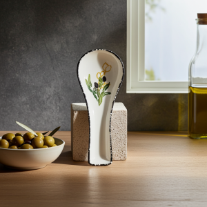 елегантна керамична лъжица  с маслини - 26.5 см