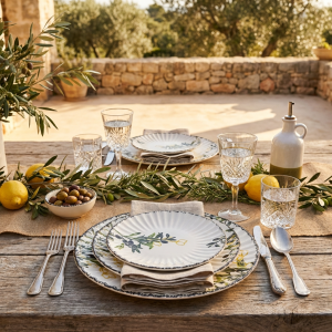 сервиз за хранене 18 части New Olives - керамика