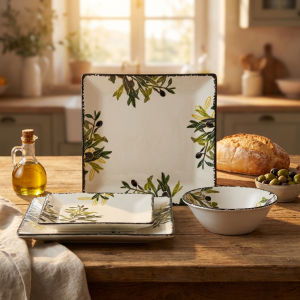 сервиз за хранене 18 ч. Маслини - керамика