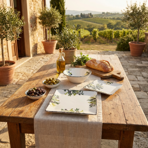 сервиз за хранене 18 ч. Маслини - керамика