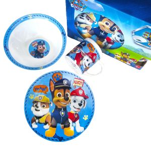 детски комплект за хранене Paw Patrol 3 части - порцелан