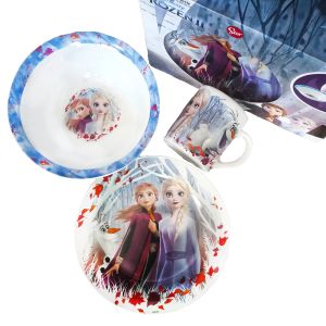 детски комплект за хранене Frozen II 3 части - порцелан