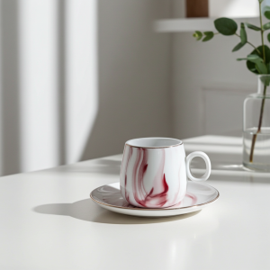 чаши за кафе 12 ч. Pink Marble