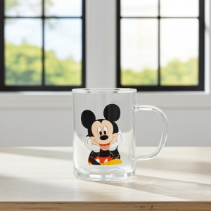 чаша с дръжка Mickey Mouse - боросиликатно стъкло