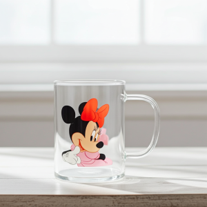 чаша с дръжка Minnie Mouse - боросиликатно стъкло