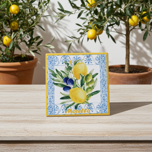 Керамична подложка за сервиране Morello Lemons – Средиземноморски стил