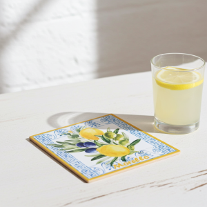 Керамична подложка за сервиране Morello Lemons – Средиземноморски стил