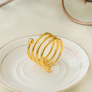 пръстени за салфеки Morello Gold Spiral 6 бр.