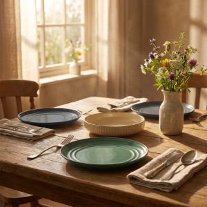 сервиз за хранене Morello Nordic, 18 части – сив, бежов, зелен