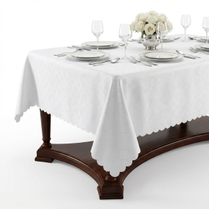 класическа-бяла-покривка-morello-жакардов-десен 