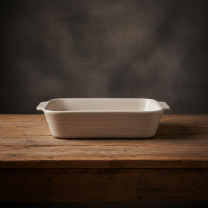 керамична правоъгълна форма за печене Morello – Колекция Heritage, цвят Екрю