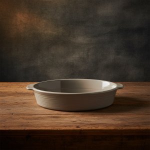 керамична овална форма за печене Morello – Колекция Heritage, цвят Тауп (Сиво-кафяв)