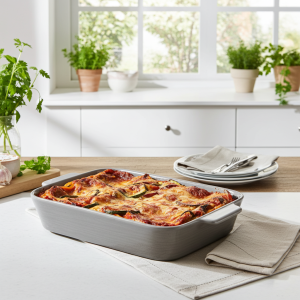 керамична правоъгълна форма за печене Morello – Колекция Heritage, цвят Тауп (Сиво-кафяв)