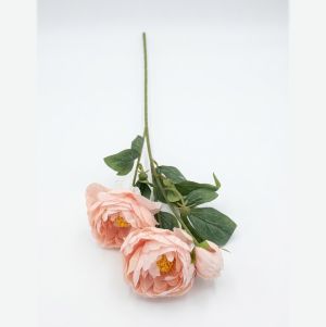 Нежен букет от 3 светло розови копринени божура Morello 70 см от liv.bg