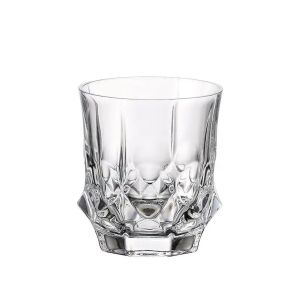 Луксозен комплект от 6 броя кристални чаши за уиски Bohemia Crystal серия Soho 280 мл