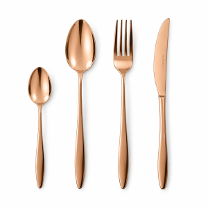 Луксозни прибори за хранене Morello New Elegant Rose Gold - 24 части             