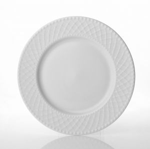 Десертна чиния 20 см White Waffle with Dots