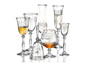  Чаши за червено вино 250 Angela Platinum by Bohemia Crystalex 