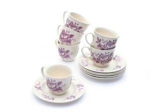 Сервиз за Чай / Кафе-12ч.-Лилав Разкош