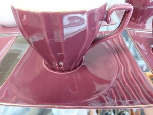 Чаши за капучино и чай 4 части Burgundy 