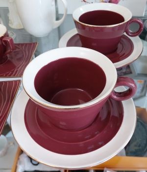 Чаши за кафе 4 части Burgundy by Morello