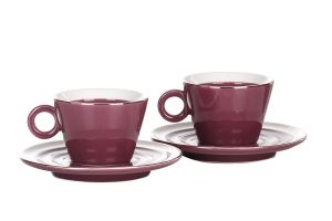 Чаши за кафе 4 части Burgundy by Morello