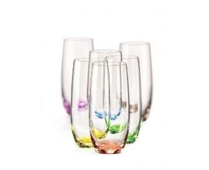 чаши за вода 350 мл Rainbow by Bohemia Crystalex ®