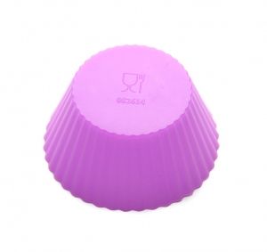 цветни силиконови форми за мъфини кръгли