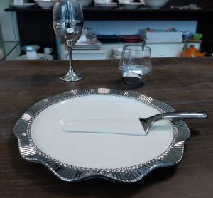 плато и шпатула за торта Silver Sun