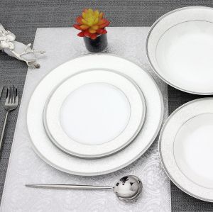 сервиз 19 ч. White & Silver by Morello