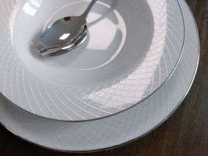 пълен сервиз за хранене 31 ч. Silver Line, порцелан