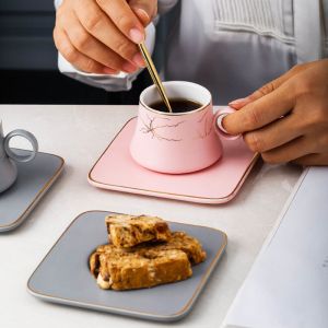 чаши за кафе 12 ч. PINK SQUARE