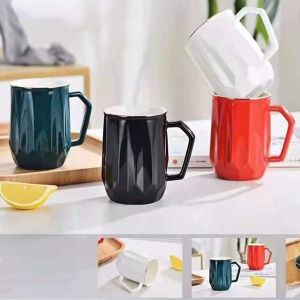 Чаша за топли напитки 350 мл Diamond Green, Black, White - качествен порцелан