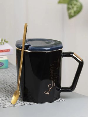 чаша с капак и лъжица GREEN, BLACK, BLUE, RED