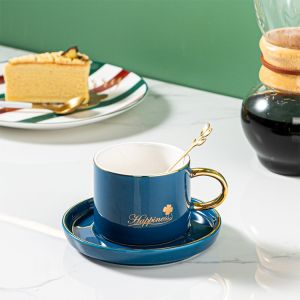 чаша, чинийка, лъжичка HAPPINESS GREEN