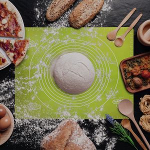 подложка за месене, точене и печене 50 х 40 см GREEN OLIVE